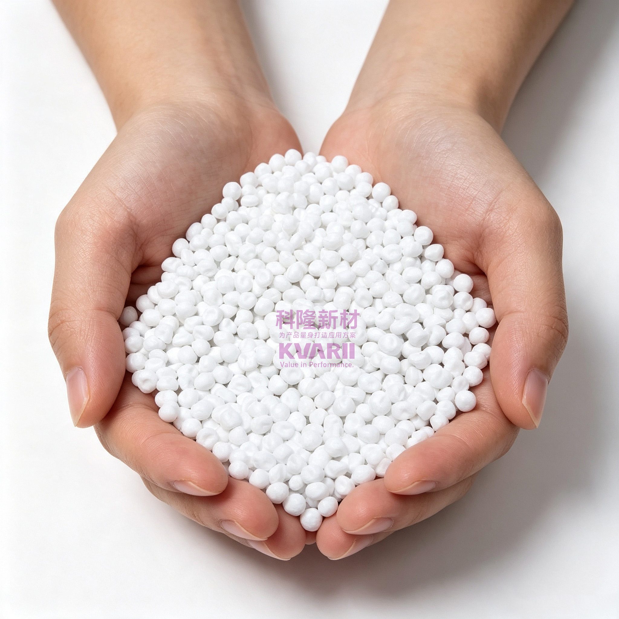 White Filled Masterbatch Calcium Carbonate Round Pellets