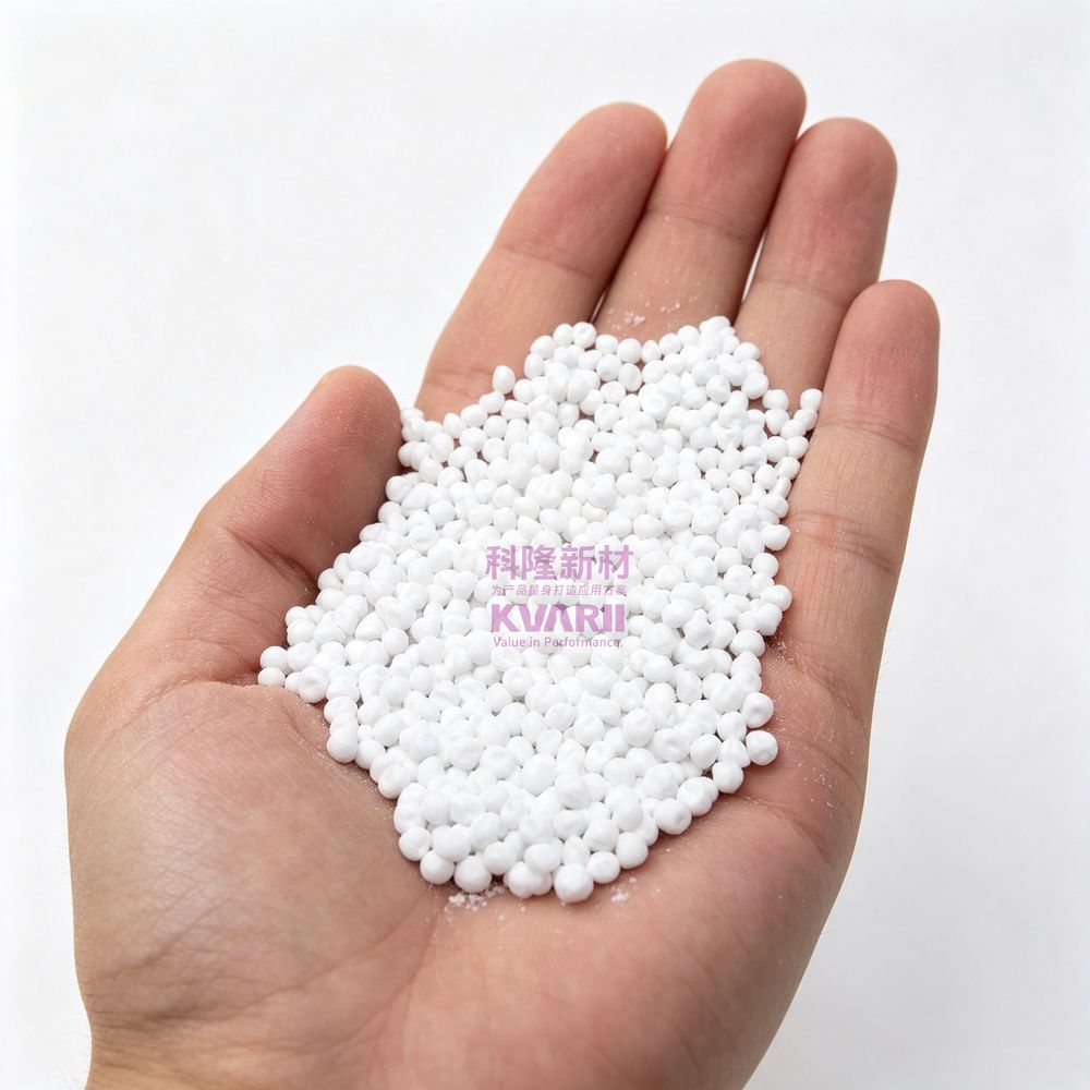 White Filled Masterbatch Calcium Carbonate Round Pellets